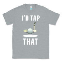Heather Grey I'd Tap That TFunny Golf Classic Tee - longCreatives