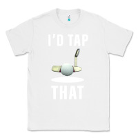 White I'd Tap That TFunny Golf Classic Tee - longCreatives