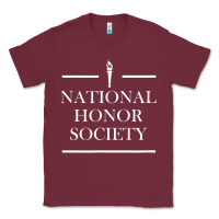Burgundy National Honor Society Torch Classic Tee - longCreatives