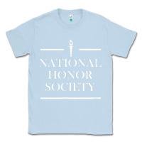 Dusty Blue National Honor Society Torch Classic Tee - longCreatives