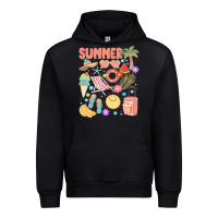 Black retro summer Urban Hoodie - JahusDesignShop