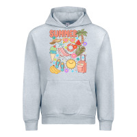 Heather Grey retro summer Urban Hoodie - JahusDesignShop
