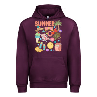 Mauve Wine retro summer Urban Hoodie - JahusDesignShop
