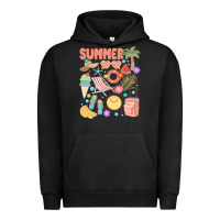 Pigment Black retro summer Urban Hoodie - JahusDesignShop