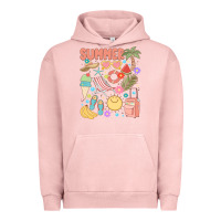Pigment Salmon retro summer Urban Hoodie - JahusDesignShop