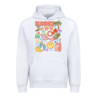 White retro summer Urban Hoodie - JahusDesignShop