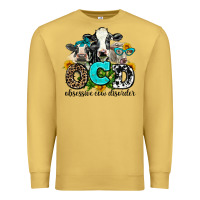 Antique Gold ocd obsessive cow disorder Premium Sweatshirt - AdoDesignShop