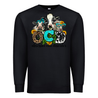 Black ocd obsessive cow disorder Premium Sweatshirt - AdoDesignShop