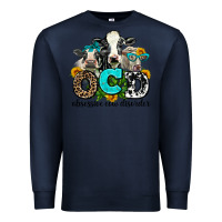 Navy ocd obsessive cow disorder Premium Sweatshirt - AdoDesignShop