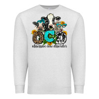 Oatmeal Heather ocd obsessive cow disorder Premium Sweatshirt - AdoDesignShop