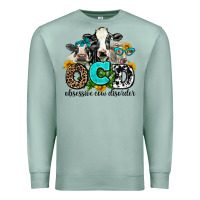 Seafoam ocd obsessive cow disorder Premium Sweatshirt - AdoDesignShop