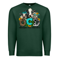Sports Green ocd obsessive cow disorder Premium Sweatshirt - AdoDesignShop