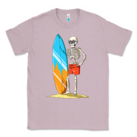 Lilac Surfing Skeleton Halloween Themed Surf Lovers Gift Classic Tee - longCreatives