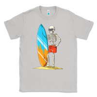 Moon Dust Surfing Skeleton Halloween Themed Surf Lovers Gift Classic Tee - longCreatives