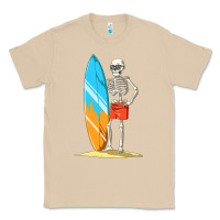 Mushroom Surfing Skeleton Halloween Themed Surf Lovers Gift Classic Tee - longCreatives