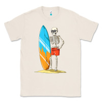 Natural Surfing Skeleton Halloween Themed Surf Lovers Gift Classic Tee - longCreatives
