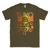 Army Green Taino Sun Boricua Vintage Taino Gift of Puerto Rico Classic Tee - longCreatives