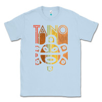 Dusty Blue Taino Sun Boricua Vintage Taino Gift of Puerto Rico Classic Tee - longCreatives
