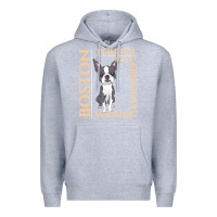 Heather Grey boston terrier t  shirt boston terrier dog traits gift t  shirt Premium Hoodie - longCreatives