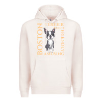 Pale Pink boston terrier t  shirt boston terrier dog traits gift t  shirt Premium Hoodie - longCreatives