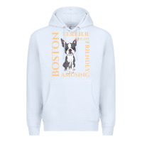 White boston terrier t  shirt boston terrier dog traits gift t  shirt Premium Hoodie - longCreatives
