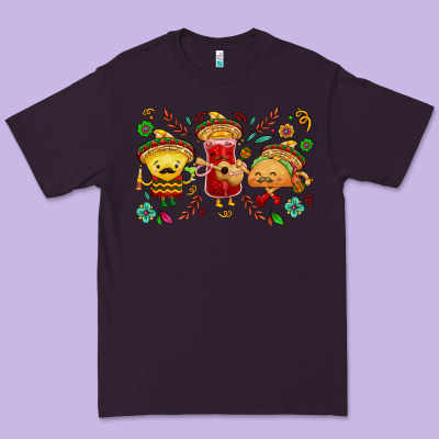 Mexican Taco Nacho And Souce Premium Tee Designed By Nancycooperartshop