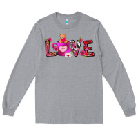 Heather Grey Love Coffee Mug Valentines Day Long Sleeve Tee - FaDigitalArtStudio