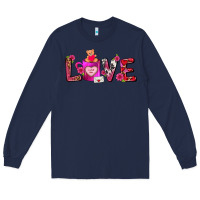 Navy Love Coffee Mug Valentines Day Long Sleeve Tee - FaDigitalArtStudio