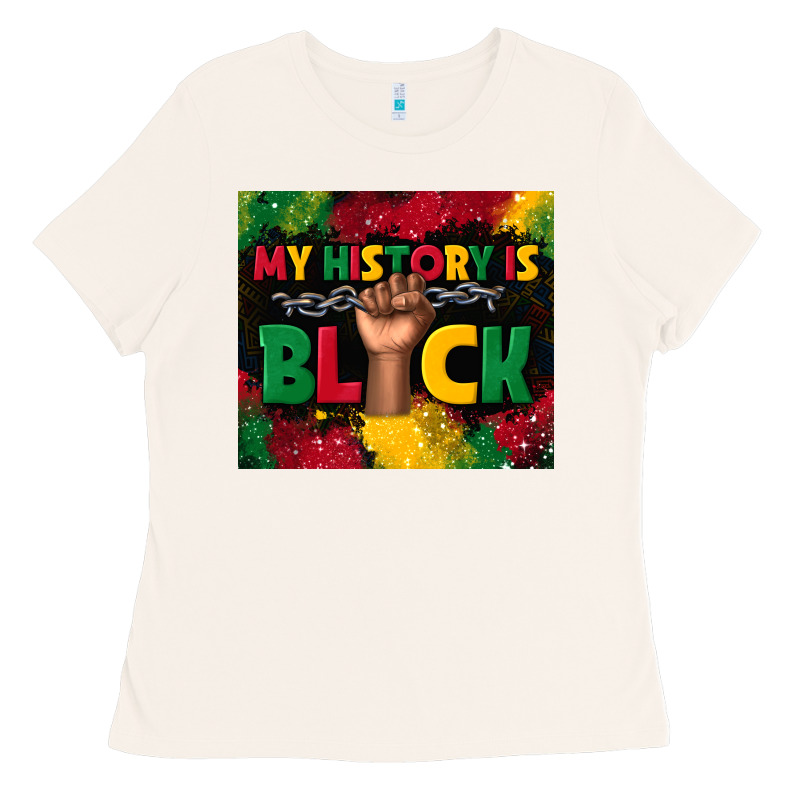 My History Is Black Ladies Tee by TumblerDesignByShophia | Teevron