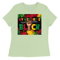 Matcha my history is black Ladies Tee - TumblerDesignByShophia