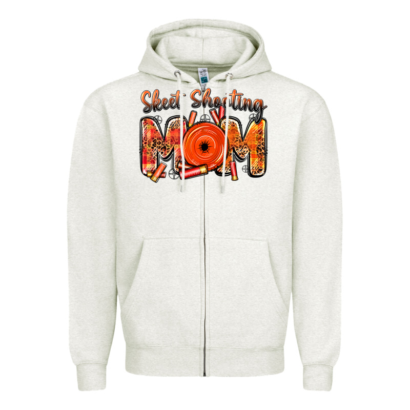 Skeet Shooting Mom Zipper Hoodie by BarkalooDesign | Teevron