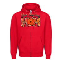Red skeet shooting mom Zipper Hoodie - BarkalooDesign
