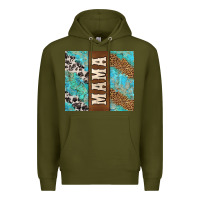 Army Green western mama Premium Hoodie - Jasminsmagicworld