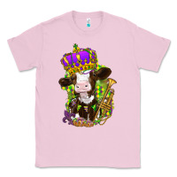 Bubblegum Pink Mardi Gras Cow Classic Tee - HowdyJamesFarm