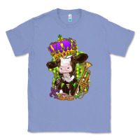 Colony Blue Mardi Gras Cow Classic Tee - HowdyJamesFarm