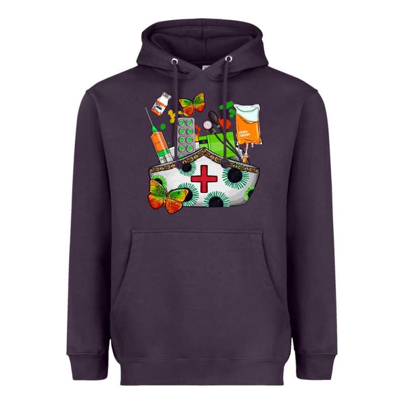 Nurse   Juneteenth Heavyweight Hoodie by AdoDesignShop | Teevron