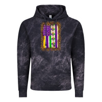 Cloud Black mardi gras usa flag leopard Vintage Hoodie - OliviaCreatesArt