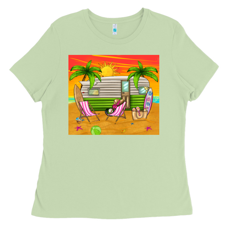 Summer Caravan Ladies Tee by TumblerDesignByShophia | Teevron