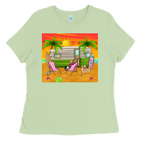 Matcha summer caravan Ladies Tee - TumblerDesignByShophia