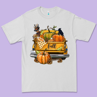 Fall Truck Premium Tee Designed By Texasbilliewilder