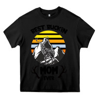 Black Best Buckin Mom Ever Heavy Core Tee - Bettercallsaul