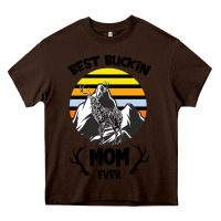 Chocolate Brown Best Buckin Mom Ever Heavy Core Tee - Bettercallsaul