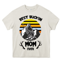 Cream Best Buckin Mom Ever Heavy Core Tee - Bettercallsaul