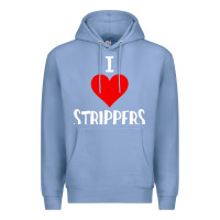 Colony Blue I Love Strippers Funny Sex gift Premium Hoodie - longCreatives