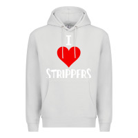 Dove Grey I Love Strippers Funny Sex gift Premium Hoodie - longCreatives