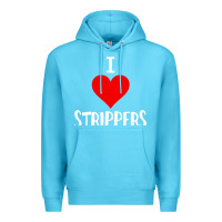 Ocean Blue I Love Strippers Funny Sex gift Premium Hoodie - longCreatives