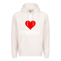 Pale Pink I Love Strippers Funny Sex gift Premium Hoodie - longCreatives