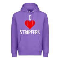 Purple I Love Strippers Funny Sex gift Premium Hoodie - longCreatives