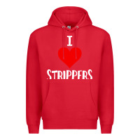 Red I Love Strippers Funny Sex gift Premium Hoodie - longCreatives