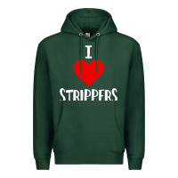 Sports Green I Love Strippers Funny Sex gift Premium Hoodie - longCreatives